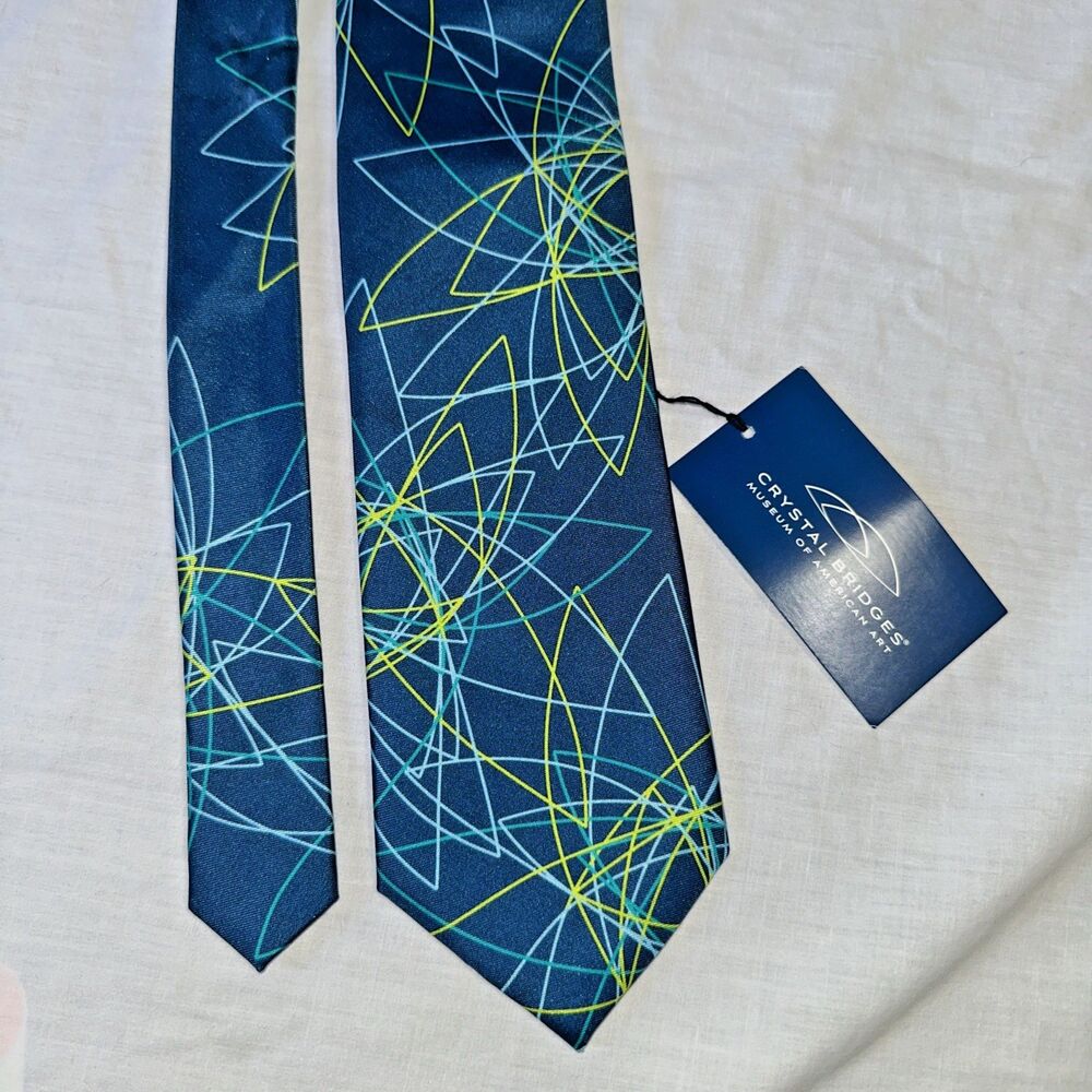 Crystal Bridges Museum Of American Art Men's Neck Tie Atomic Molecular Science